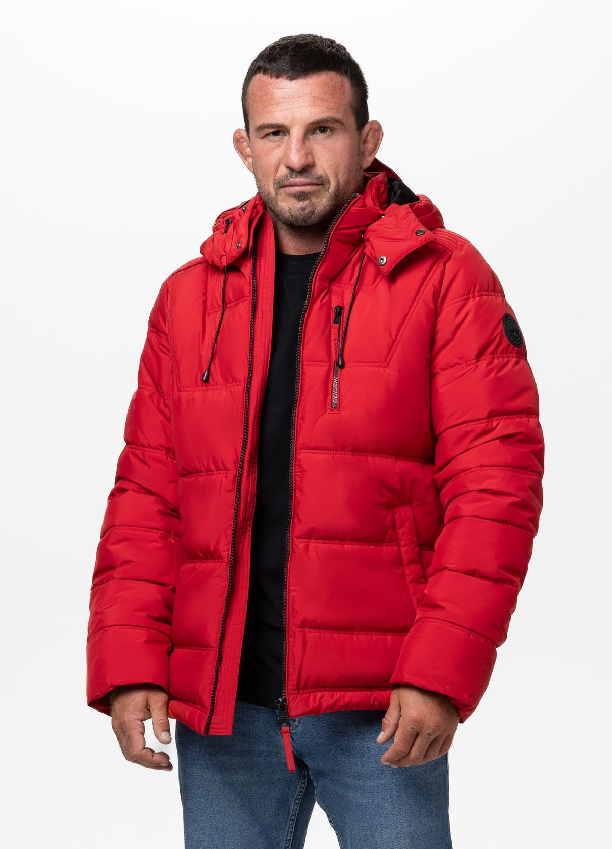 Quilted winter jacket with hood PIEDMONT