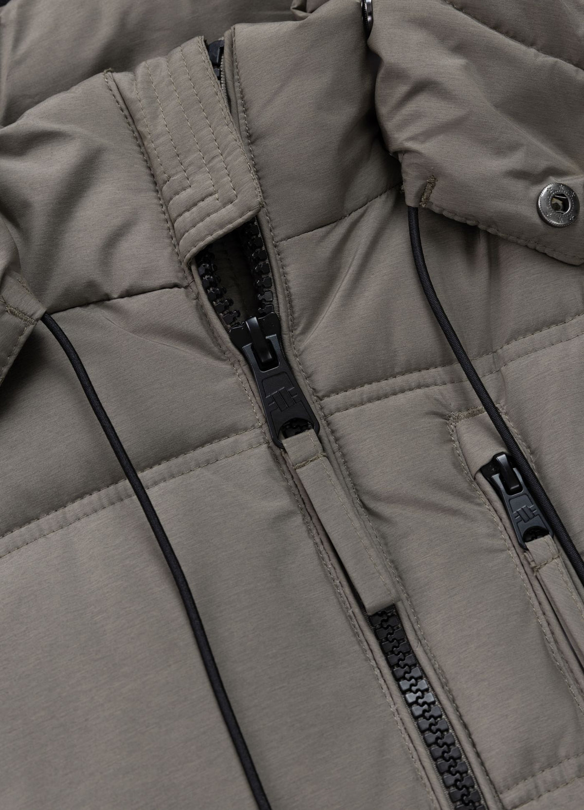 Quilted winter jacket with hood PIEDMONT