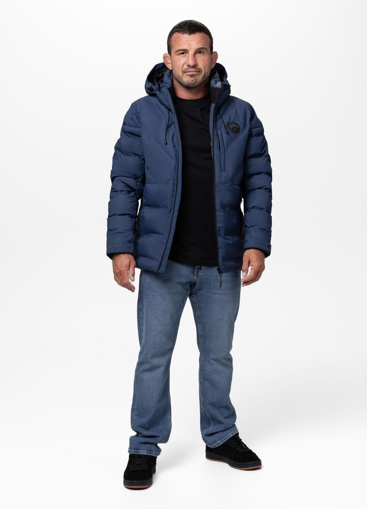 Quilted winter jacket with hood STANFORD