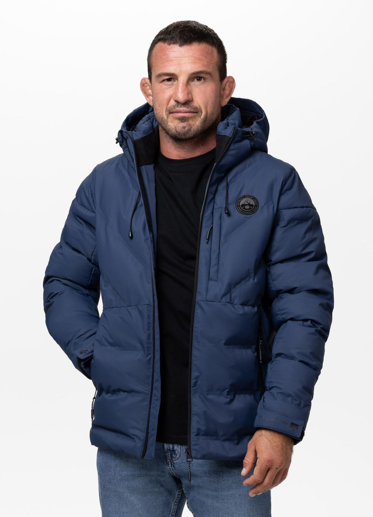 Quilted winter jacket with hood STANFORD