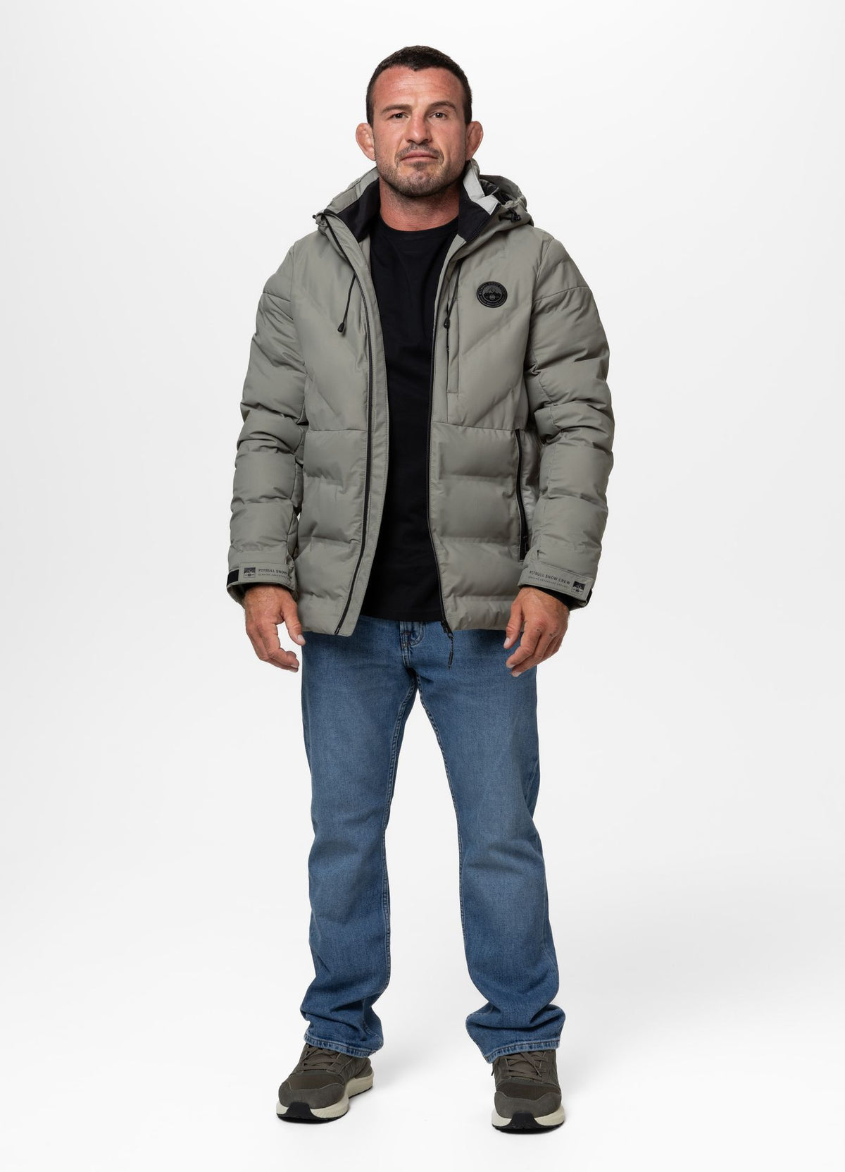 Quilted winter jacket with hood STANFORD