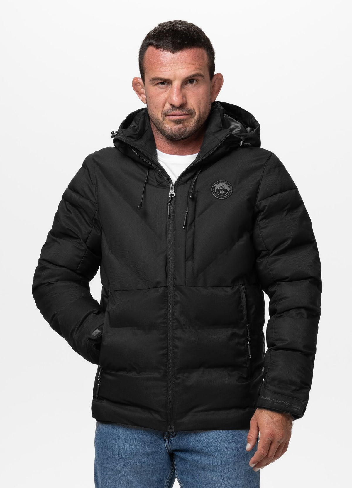 Quilted winter jacket with hood STANFORD