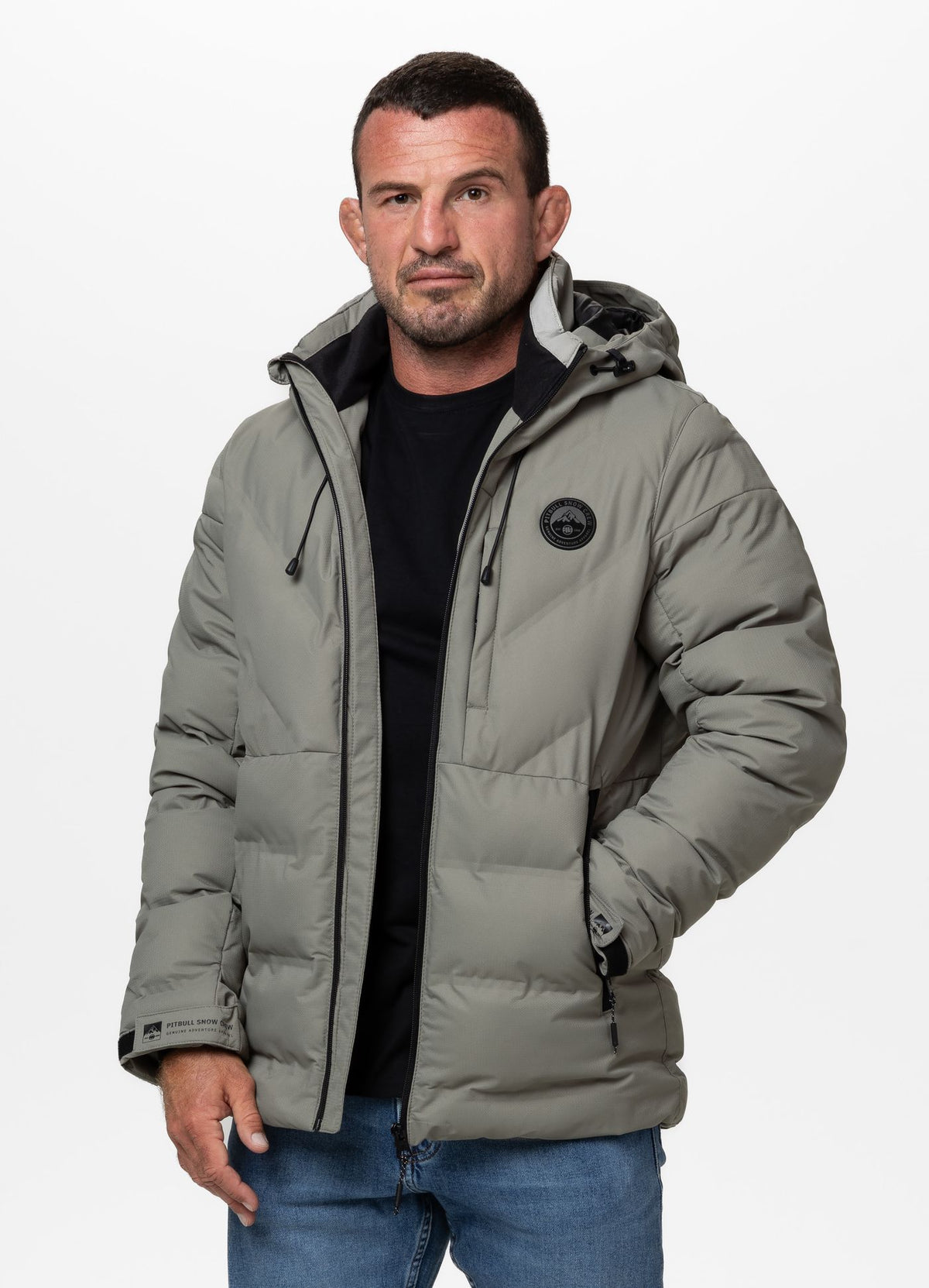 Quilted winter jacket with hood STANFORD