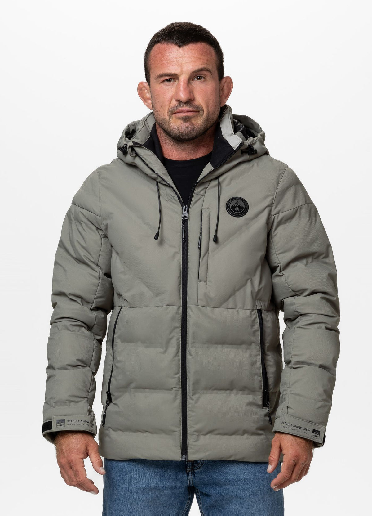 Quilted winter jacket with hood STANFORD
