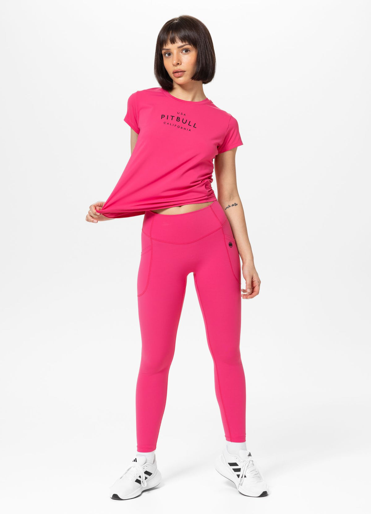Women's Sports Leggings AVENIDA - Raspberry