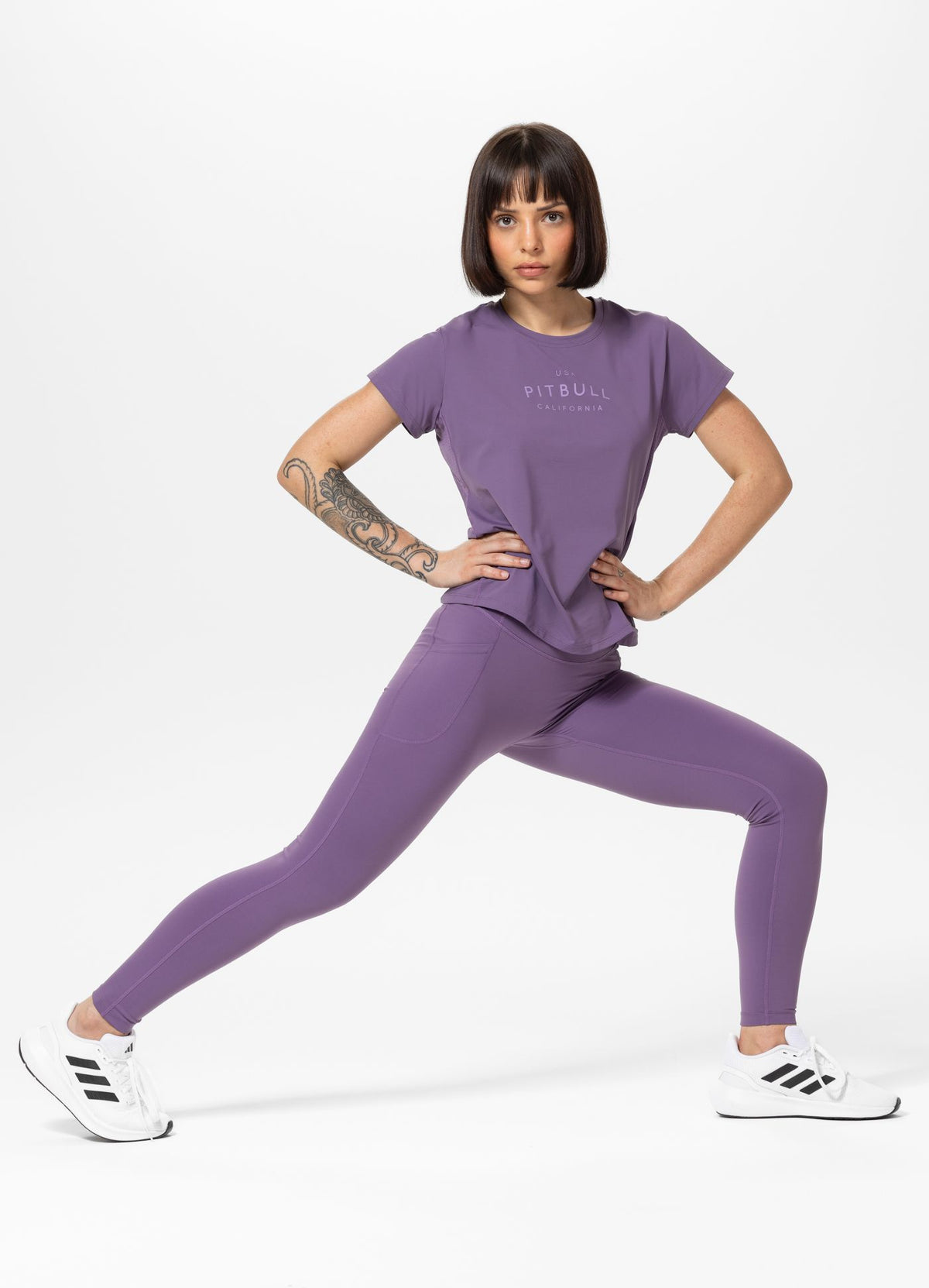 Women's Sports Leggings AVENIDA - Violet