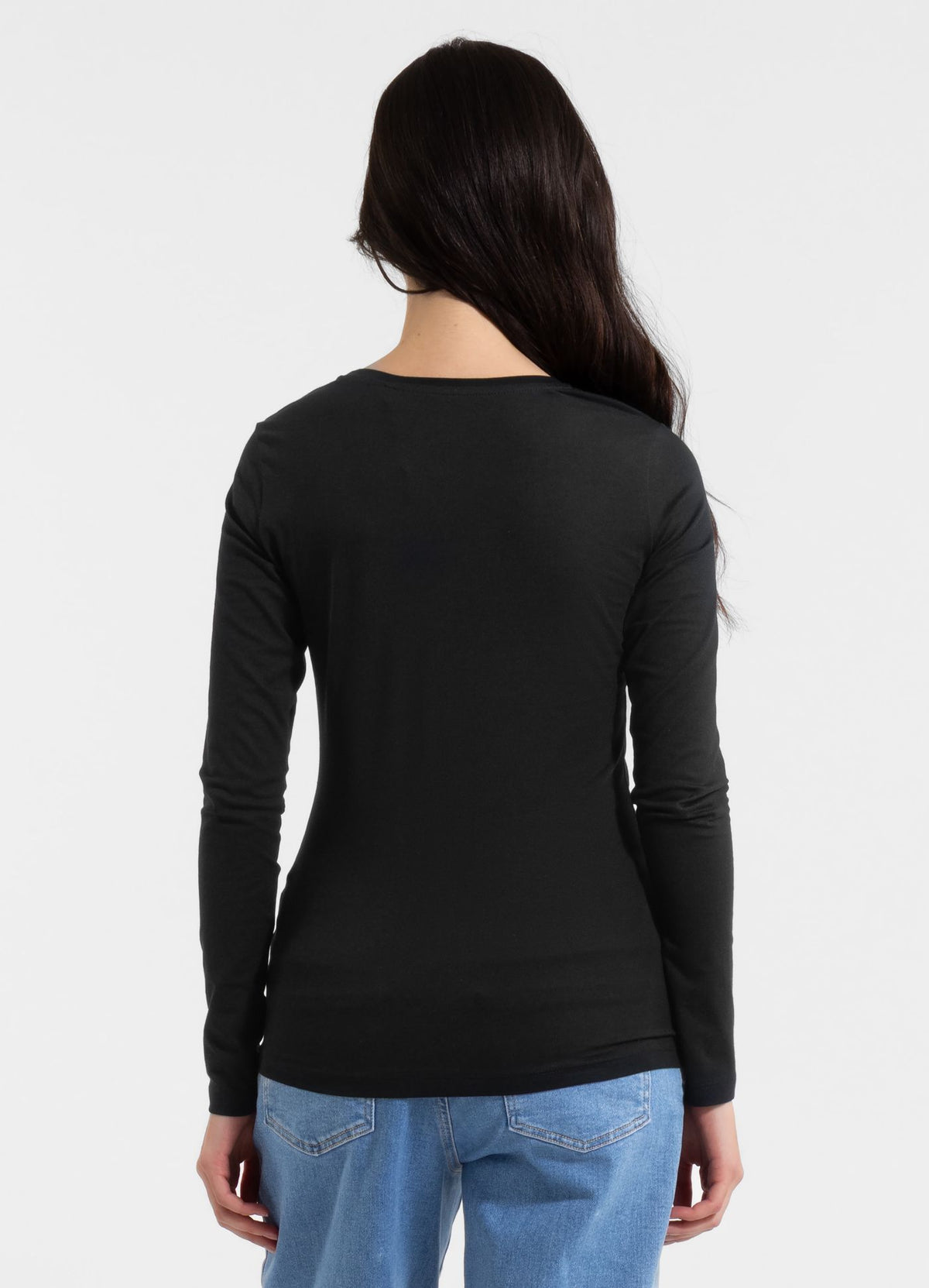 Women's longsleeve Slim Fit USA CAL - Black