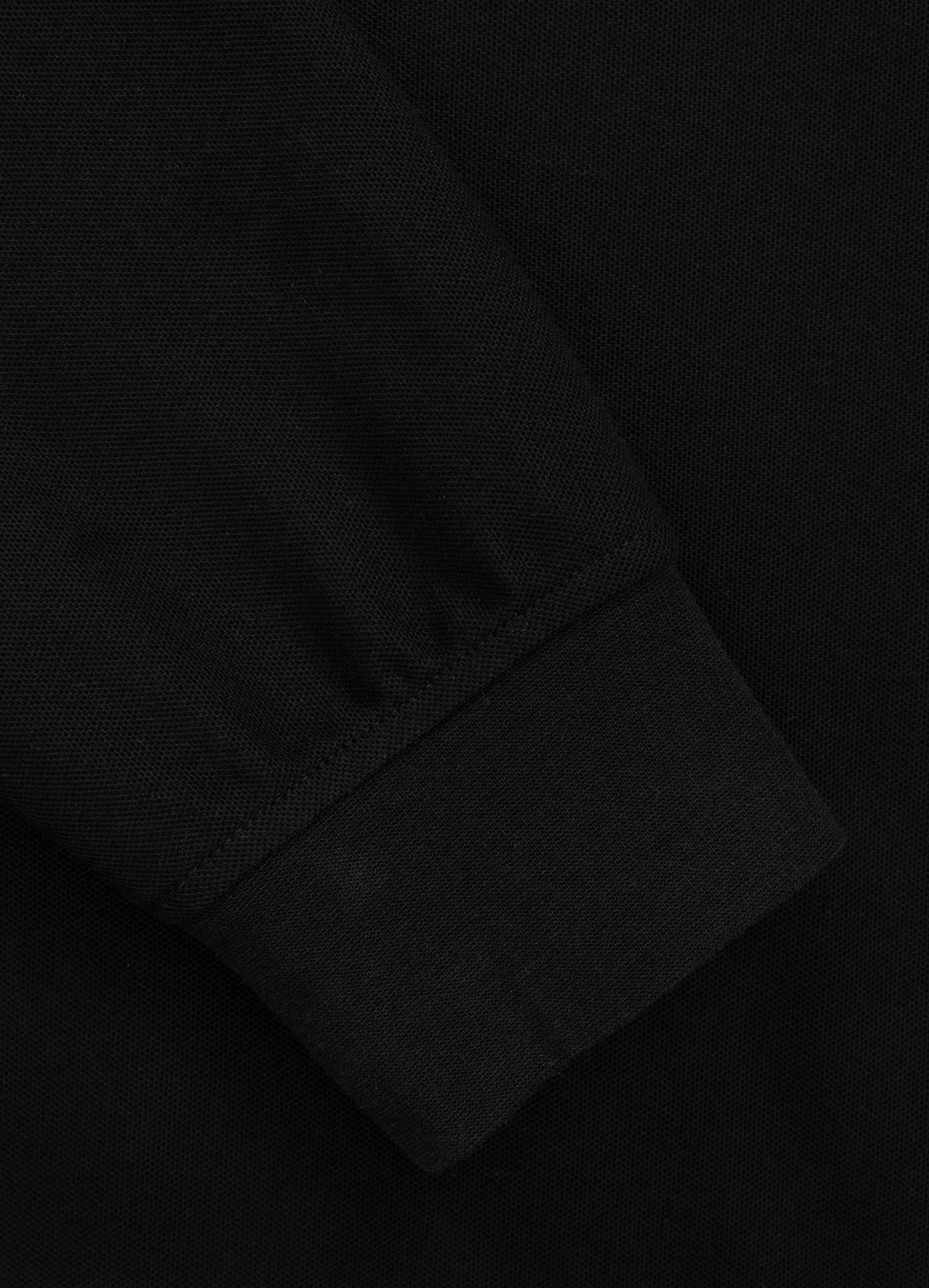 Men's Longsleeve Pique Rockey - Black