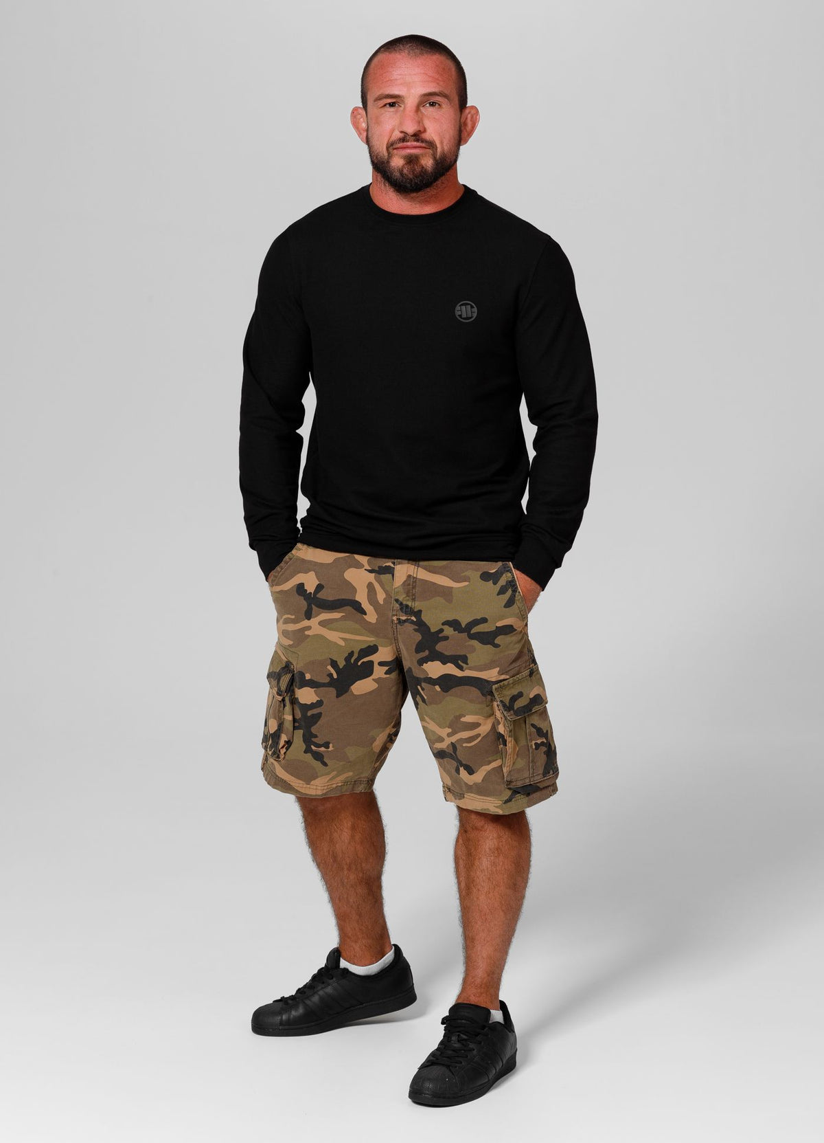 Men's Longsleeve Pique Rockey - Black