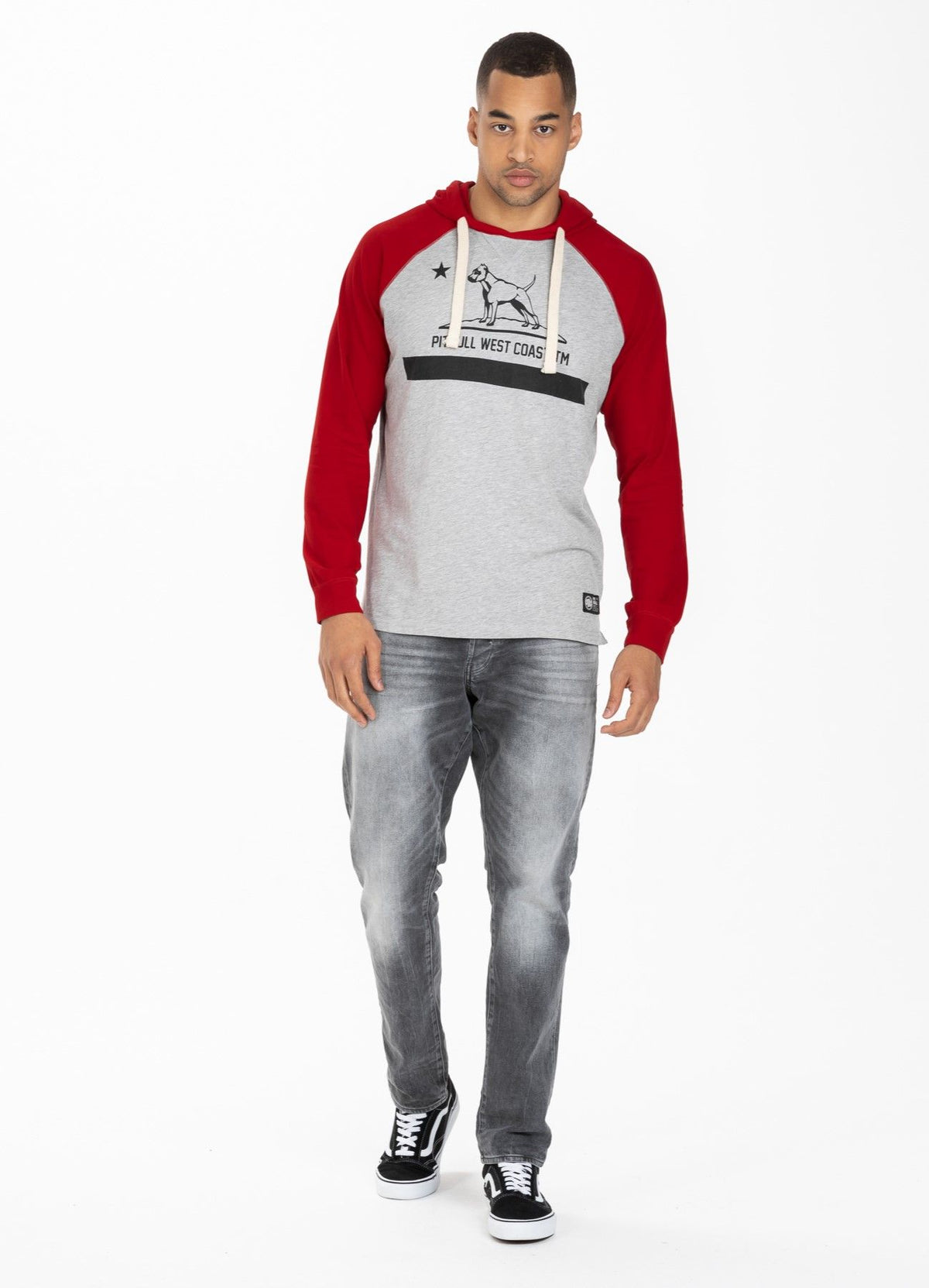 Hooded longsleeve Garment Washed Raglan California