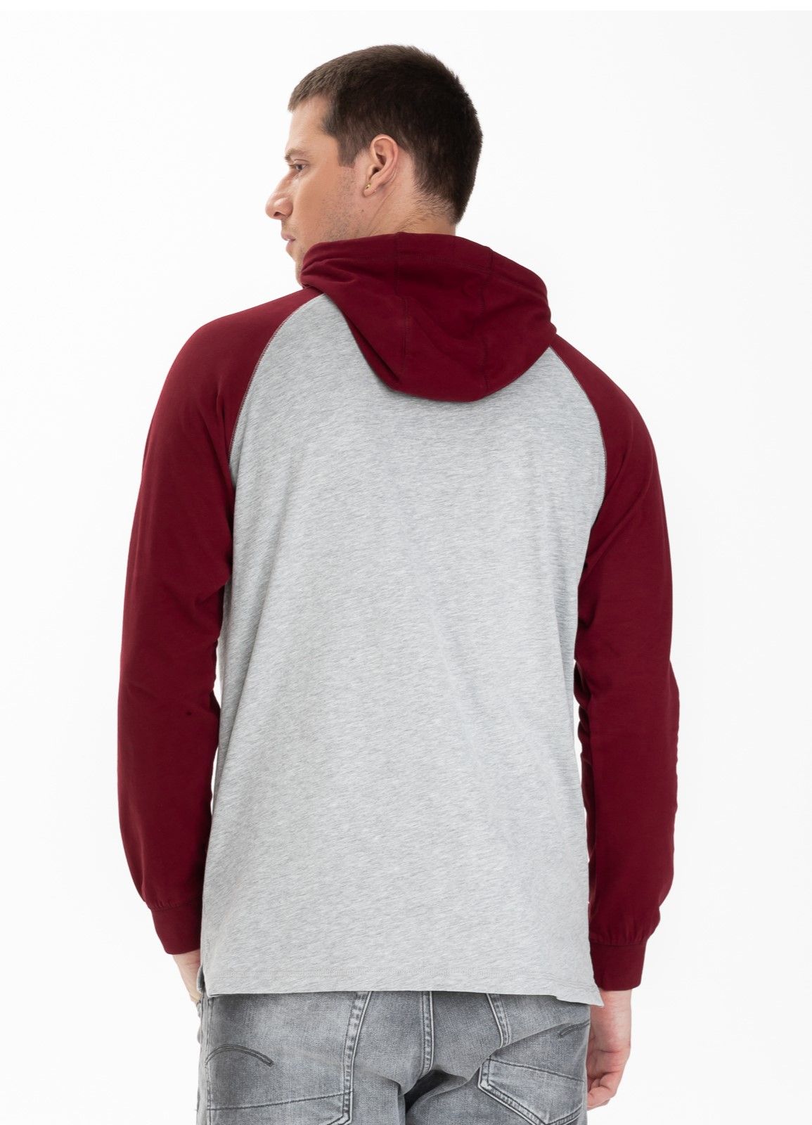 Hooded longsleeve Garment Washed Raglan California