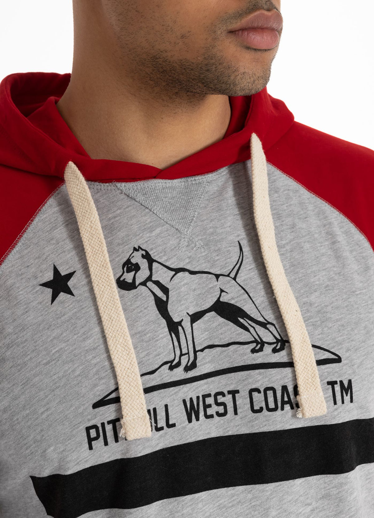 Hooded longsleeve Garment Washed Raglan California