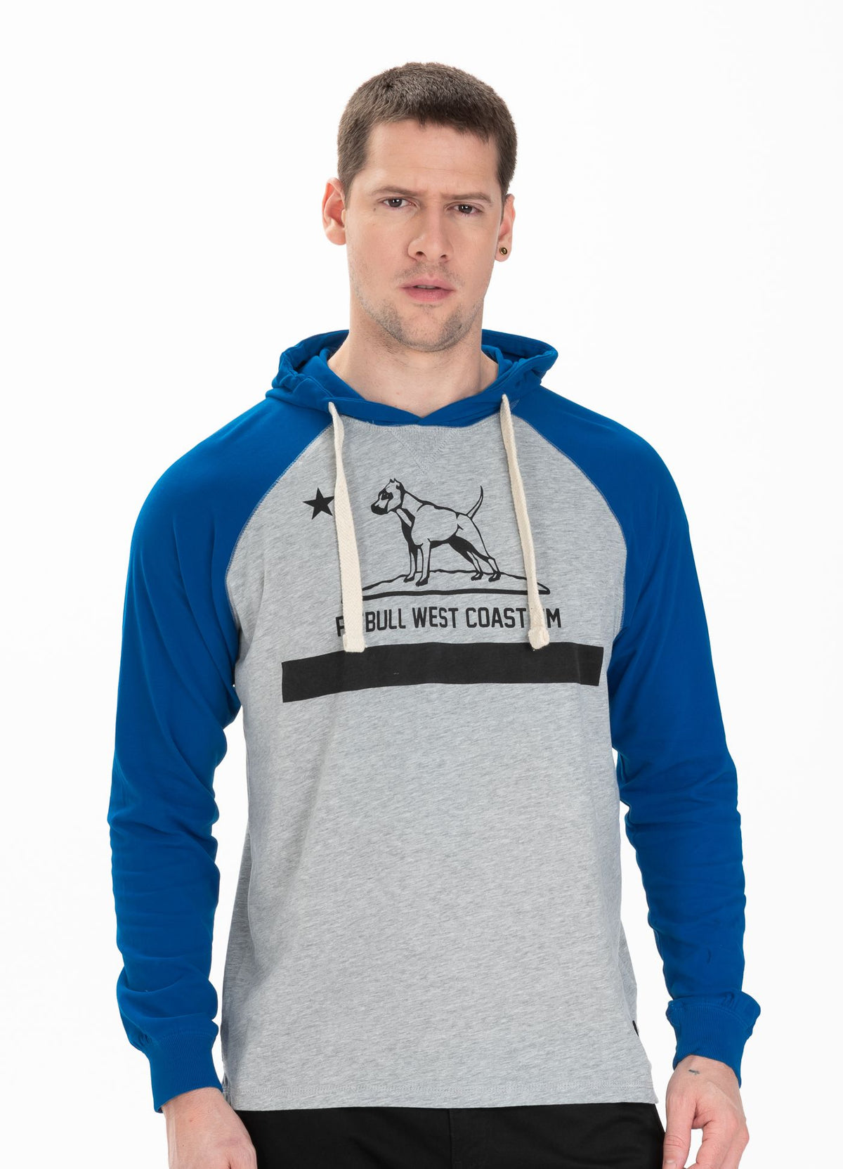 Hooded longsleeve Garment Washed Raglan California