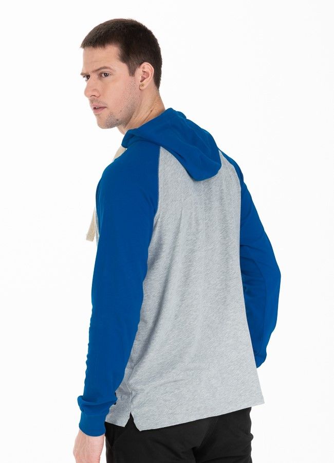 Hooded longsleeve Garment Washed Raglan California
