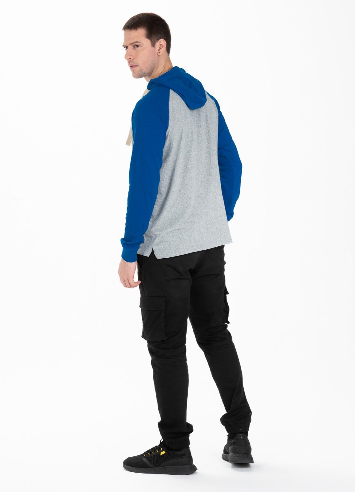 Hooded longsleeve Garment Washed Raglan California