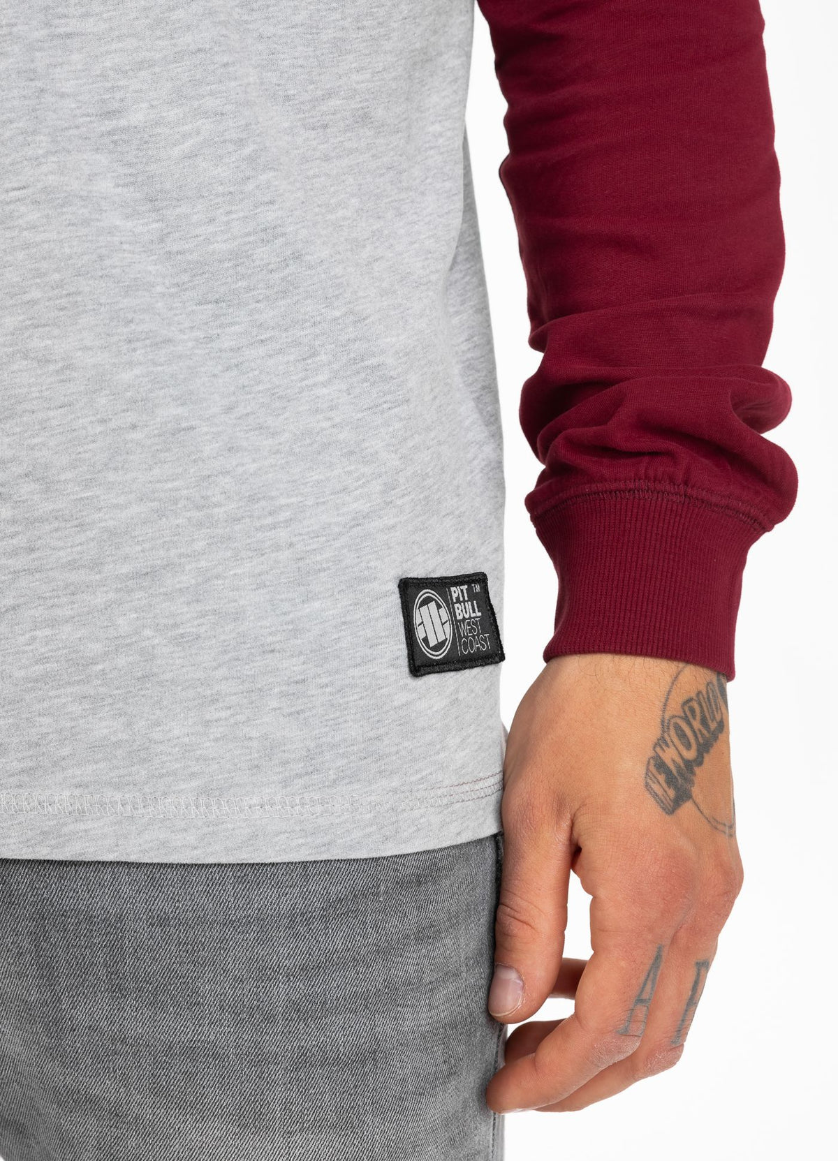 Hooded longsleeve Garment Washed Raglan Small Logo