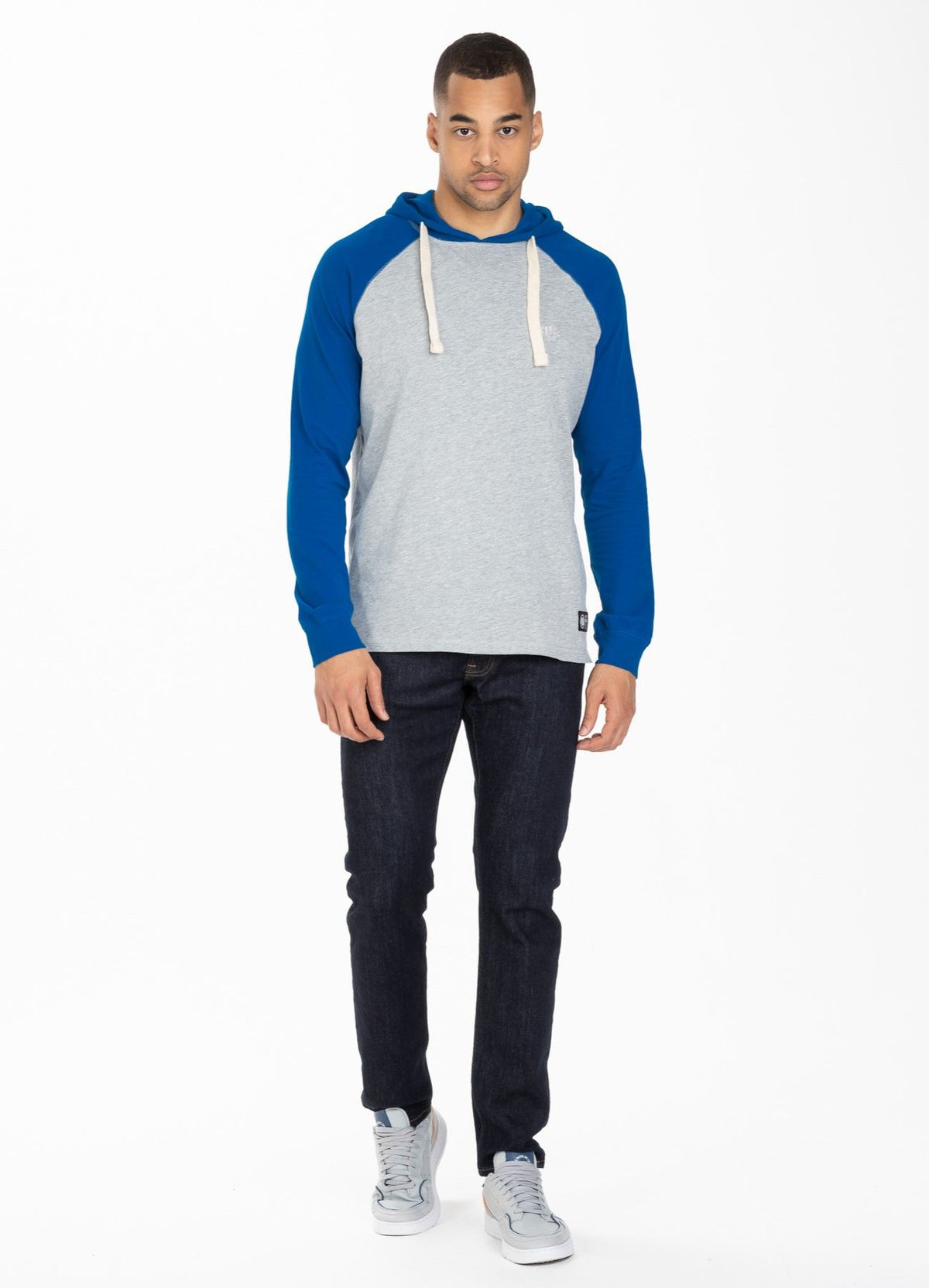 Hooded longsleeve Garment Washed Raglan Small Logo