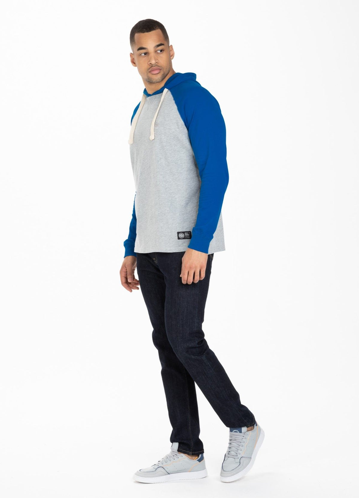 Hooded longsleeve Garment Washed Raglan Small Logo