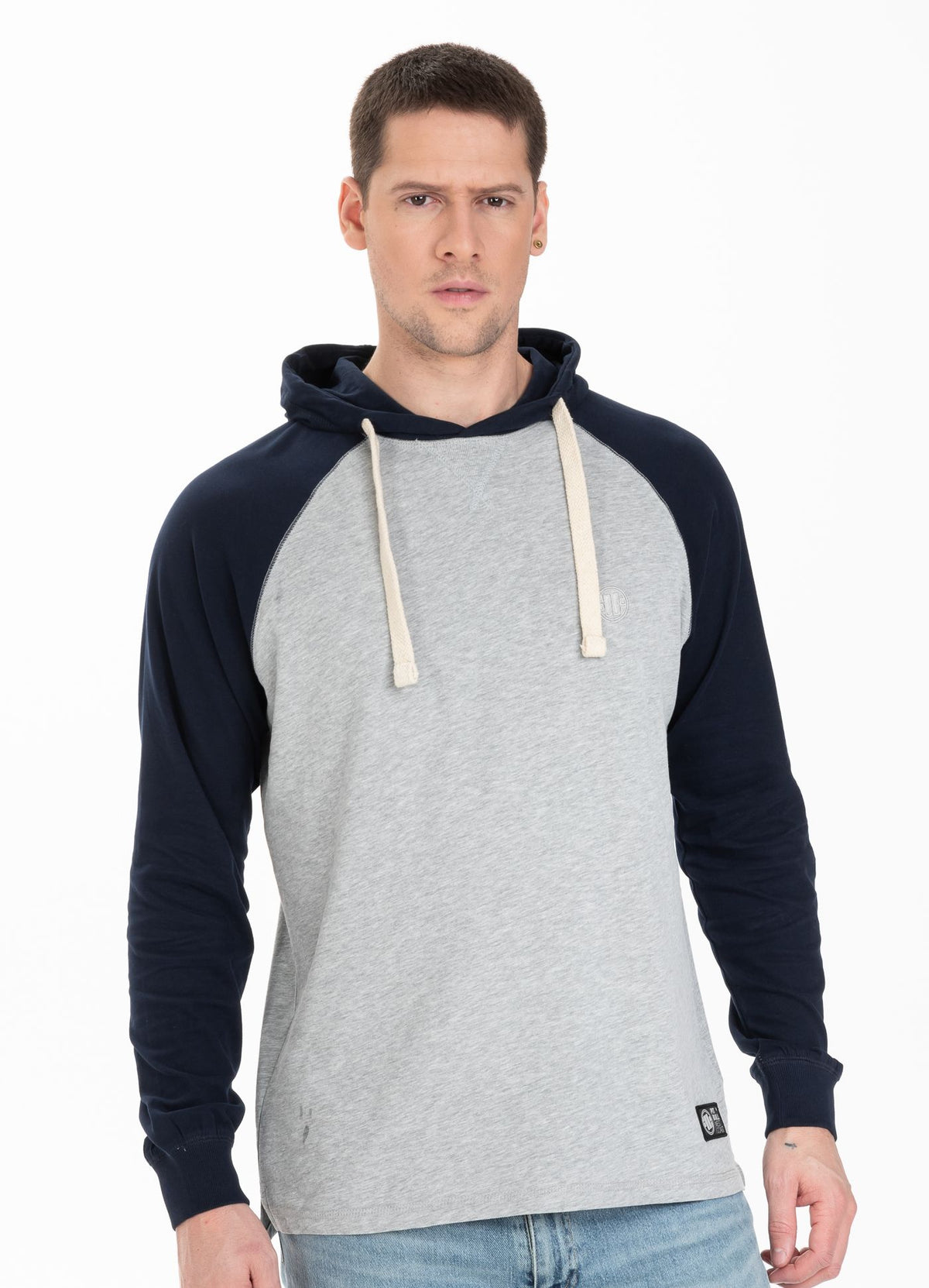 Hooded longsleeve Garment Washed Raglan Small Logo