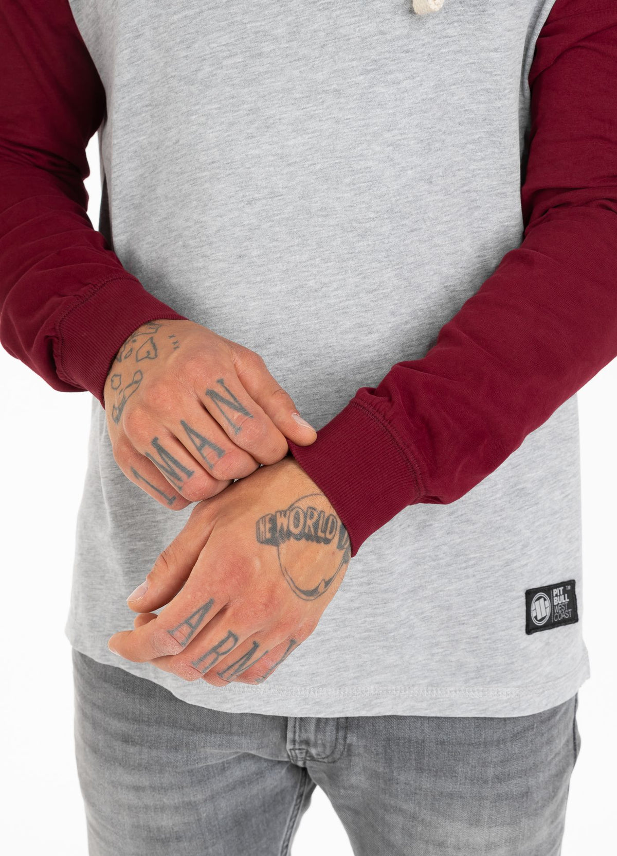 Hooded longsleeve Garment Washed Raglan Small Logo