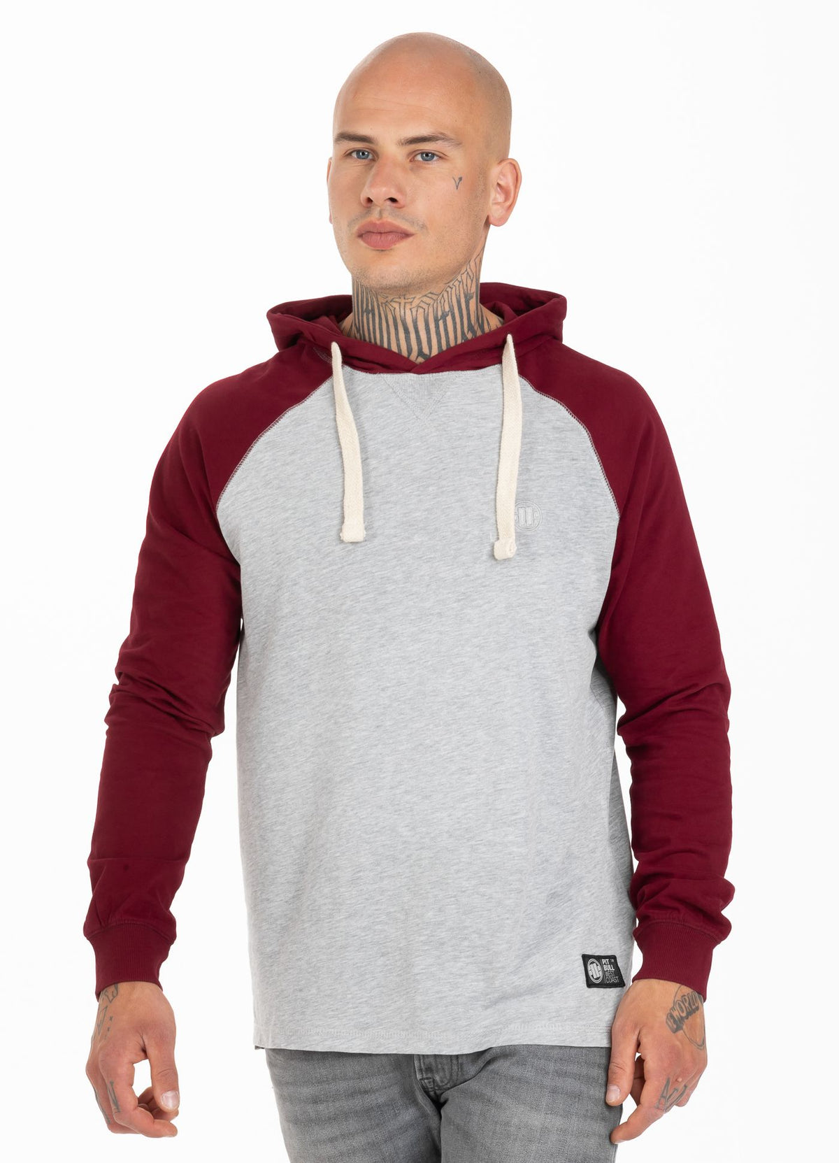 Hooded longsleeve Garment Washed Raglan Small Logo