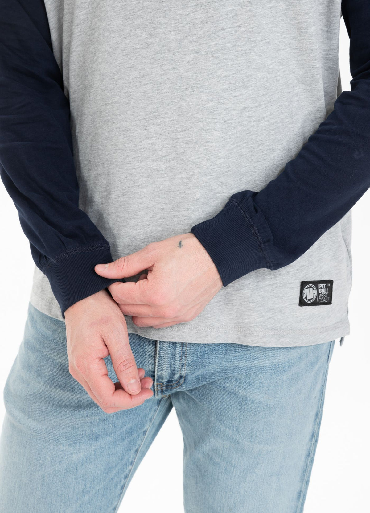 Hooded longsleeve Garment Washed Raglan Small Logo
