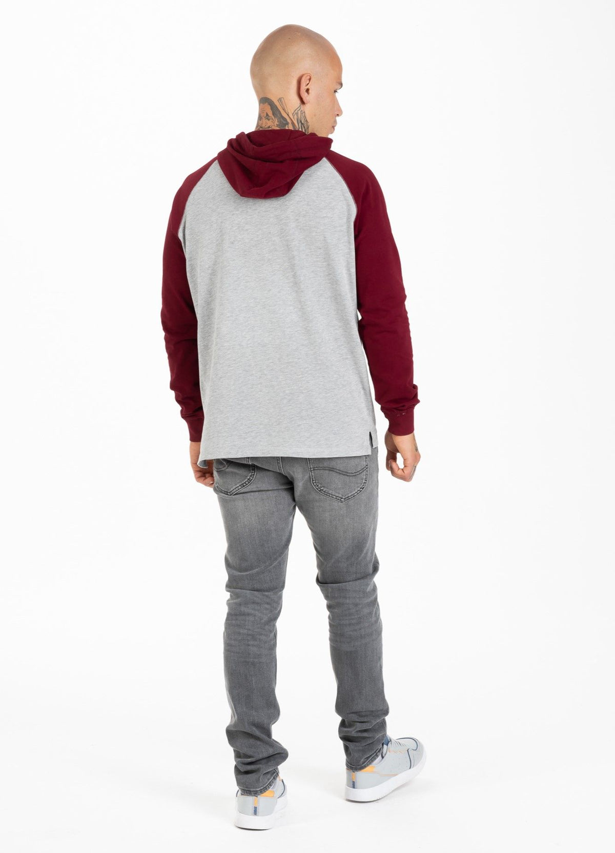 Hooded longsleeve Garment Washed Raglan Small Logo