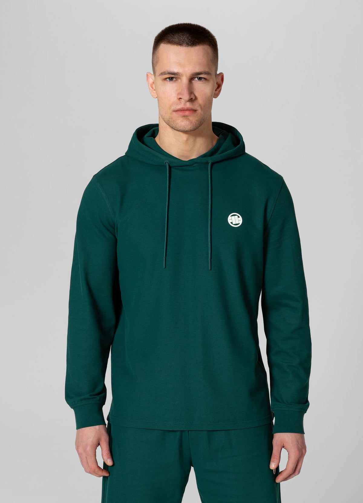 Men's Hoodie Pique Rockey - Dark green