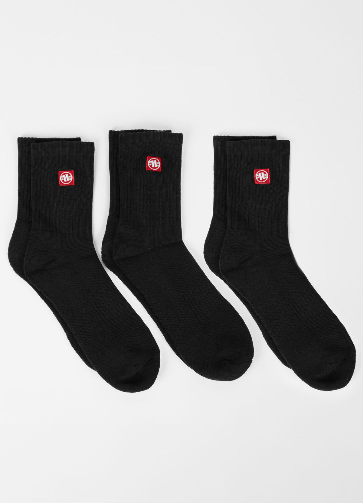Socks High Ankle Logo thick 3-pack