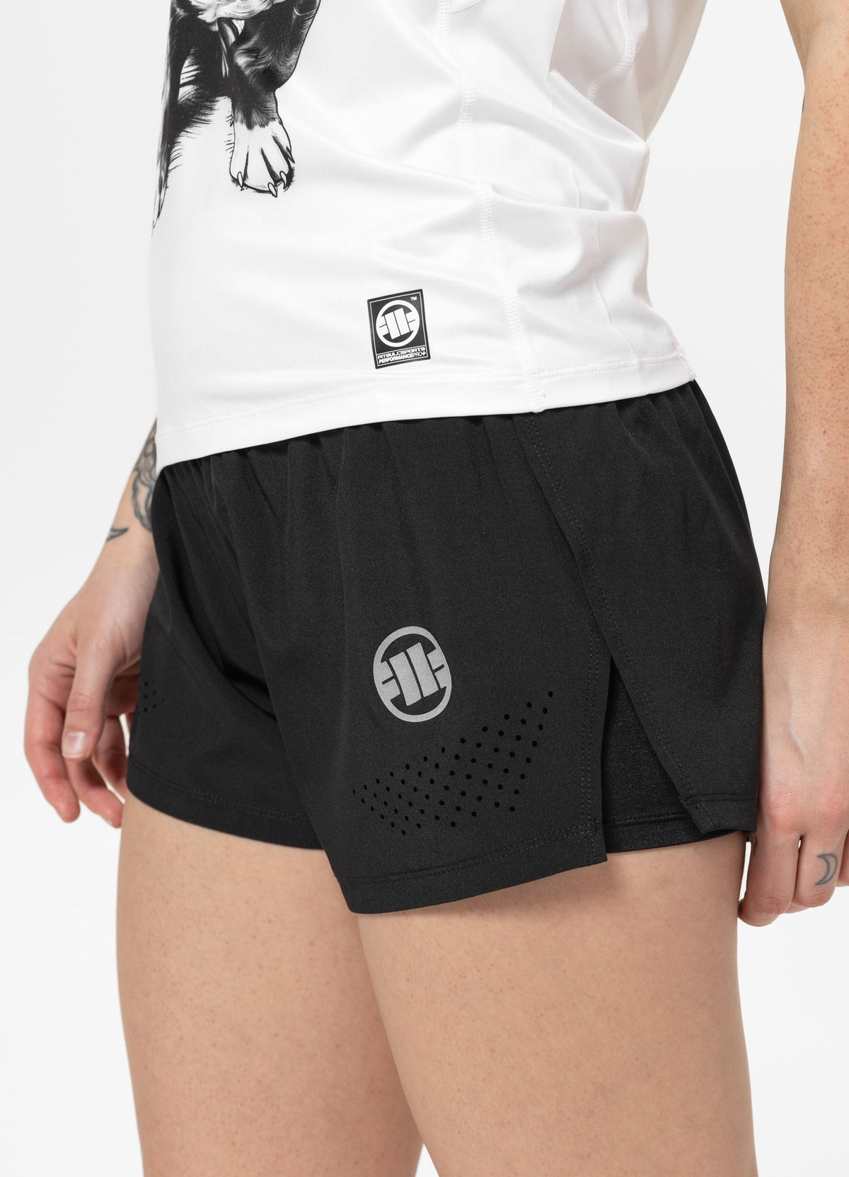 Women&#39;s Shorts Performance Pro plus Small Logo - Black