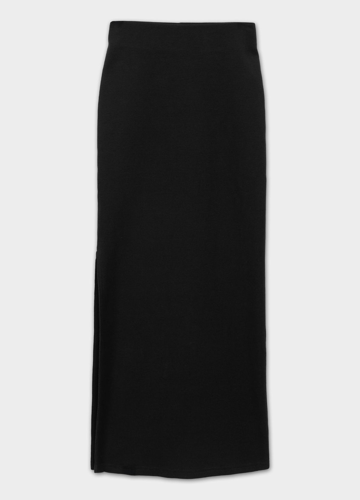 Women's Maxi skirt Rib - Black