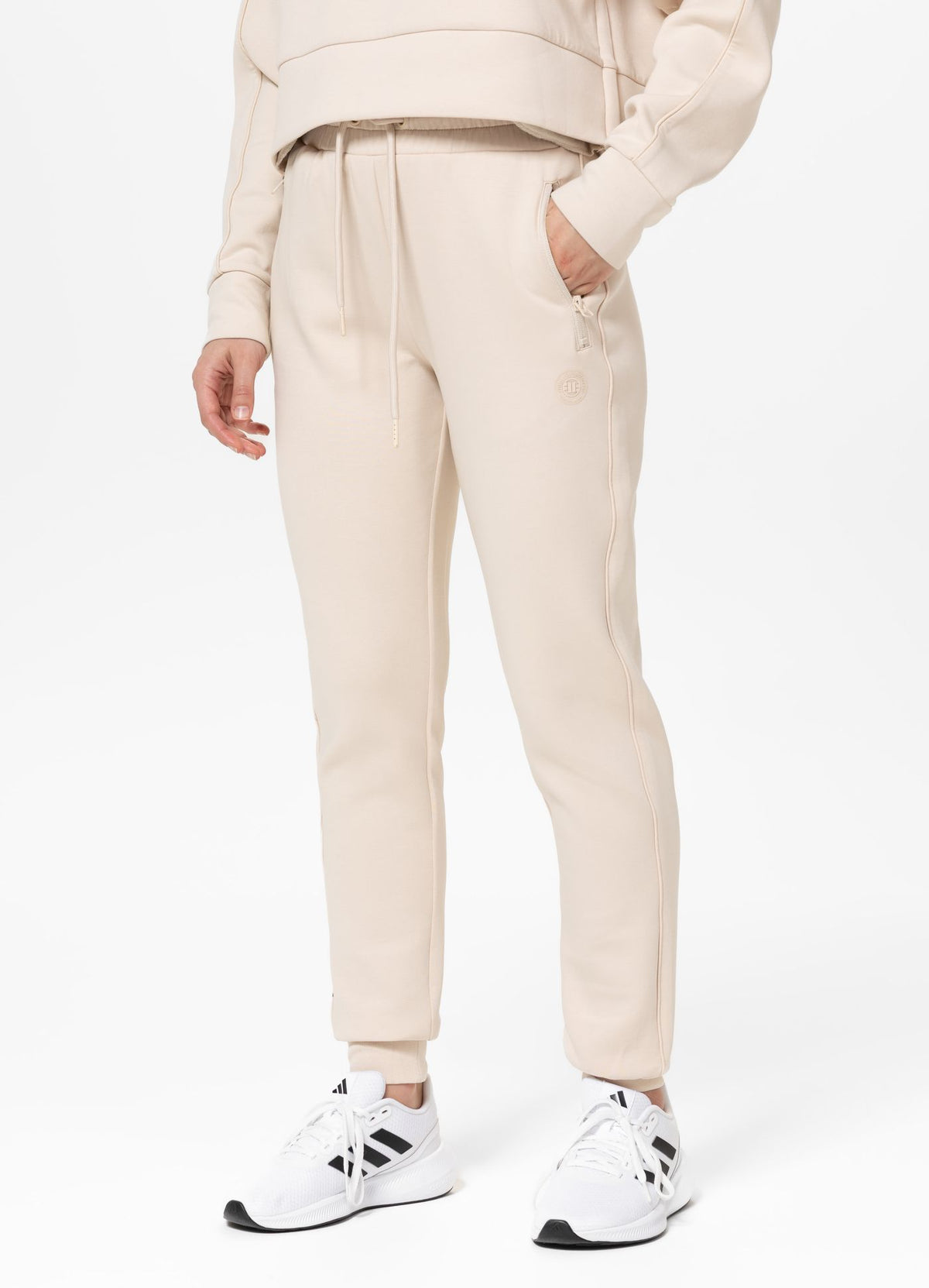Women&#39;s sweatpants DISCOVERY - Sand