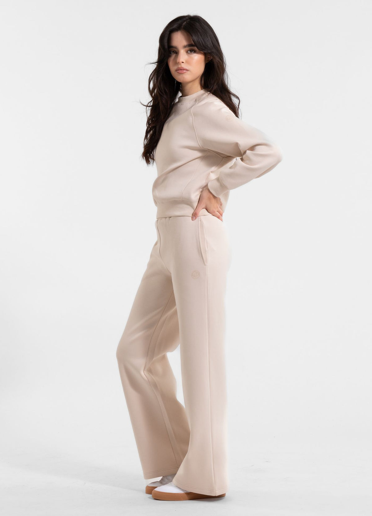 Women&#39;s sweatpants OPEN DISCOVERY - Sand