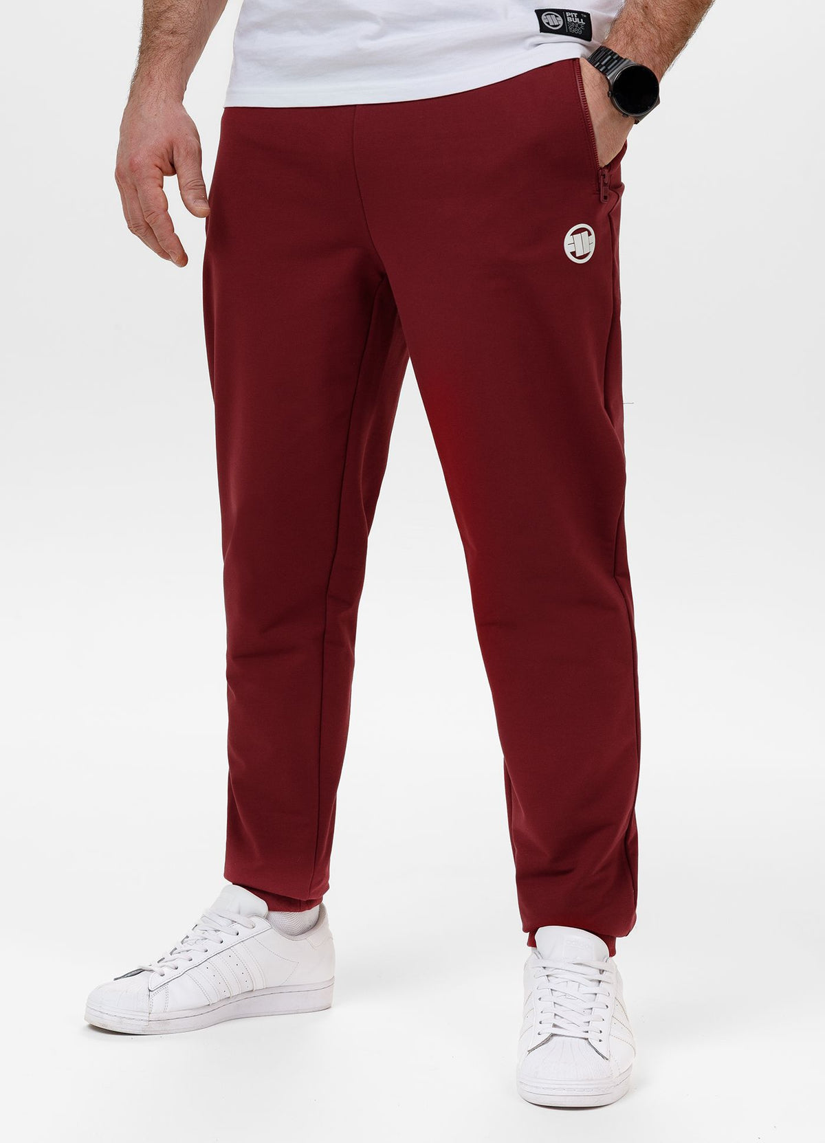 Men&#39;s Sweatpants SMALL LOGO NUGGET - Burgundy