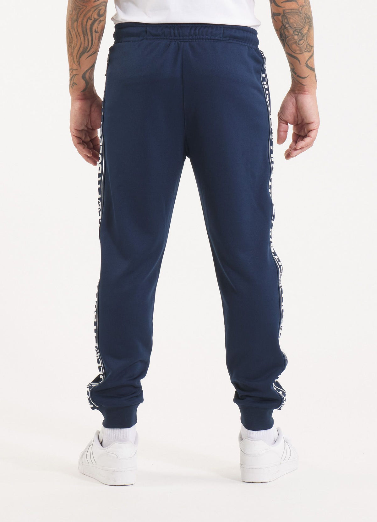 Men&#39;s Sweatpants Oldschool Tape Logo - Navy