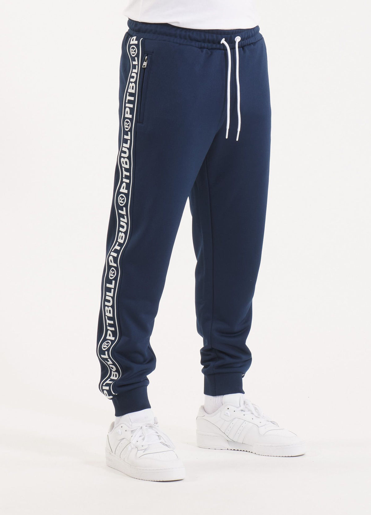 Men&#39;s Sweatpants Oldschool Tape Logo - Navy