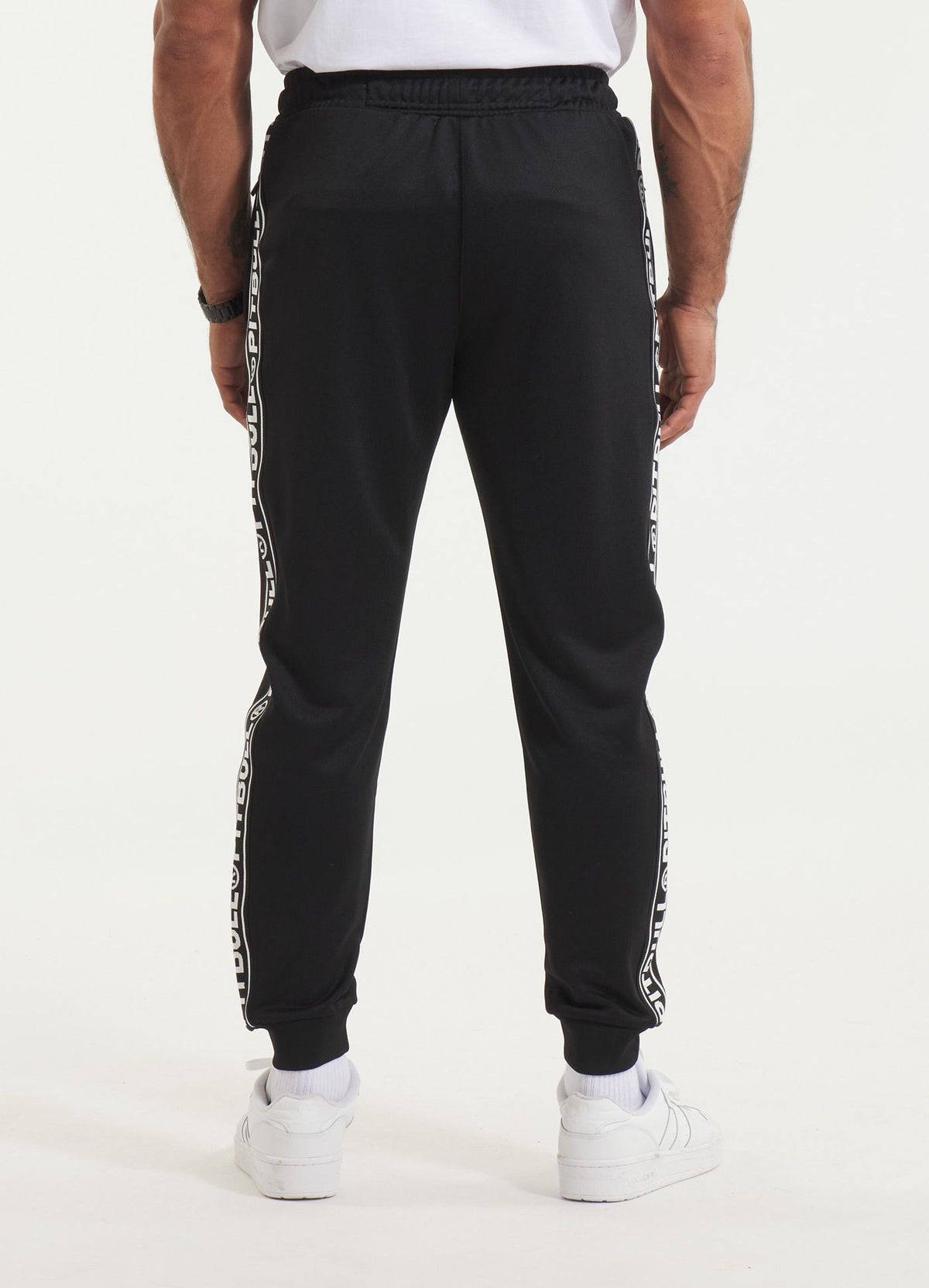 Men&#39;s Sweatpants Oldschool Tape Logo - Black