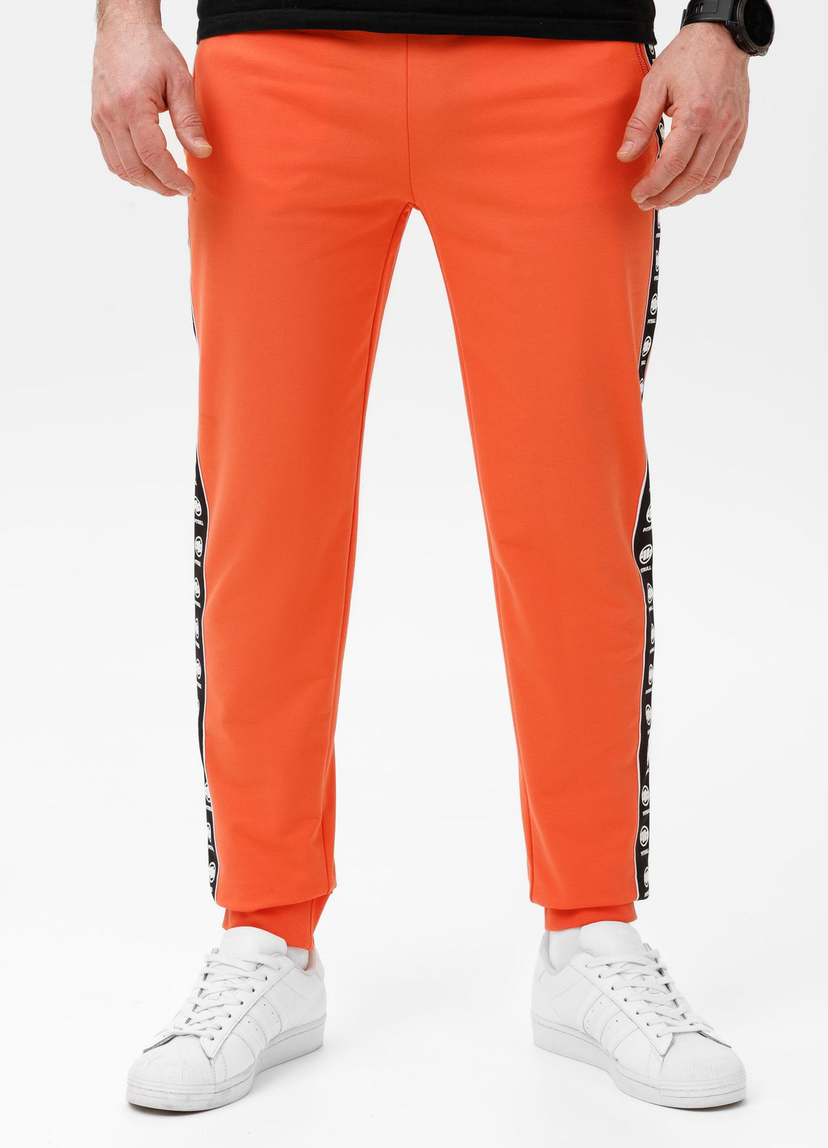 Men&#39;s Sweatpants TAPE NUGGET - Bright Salmon
