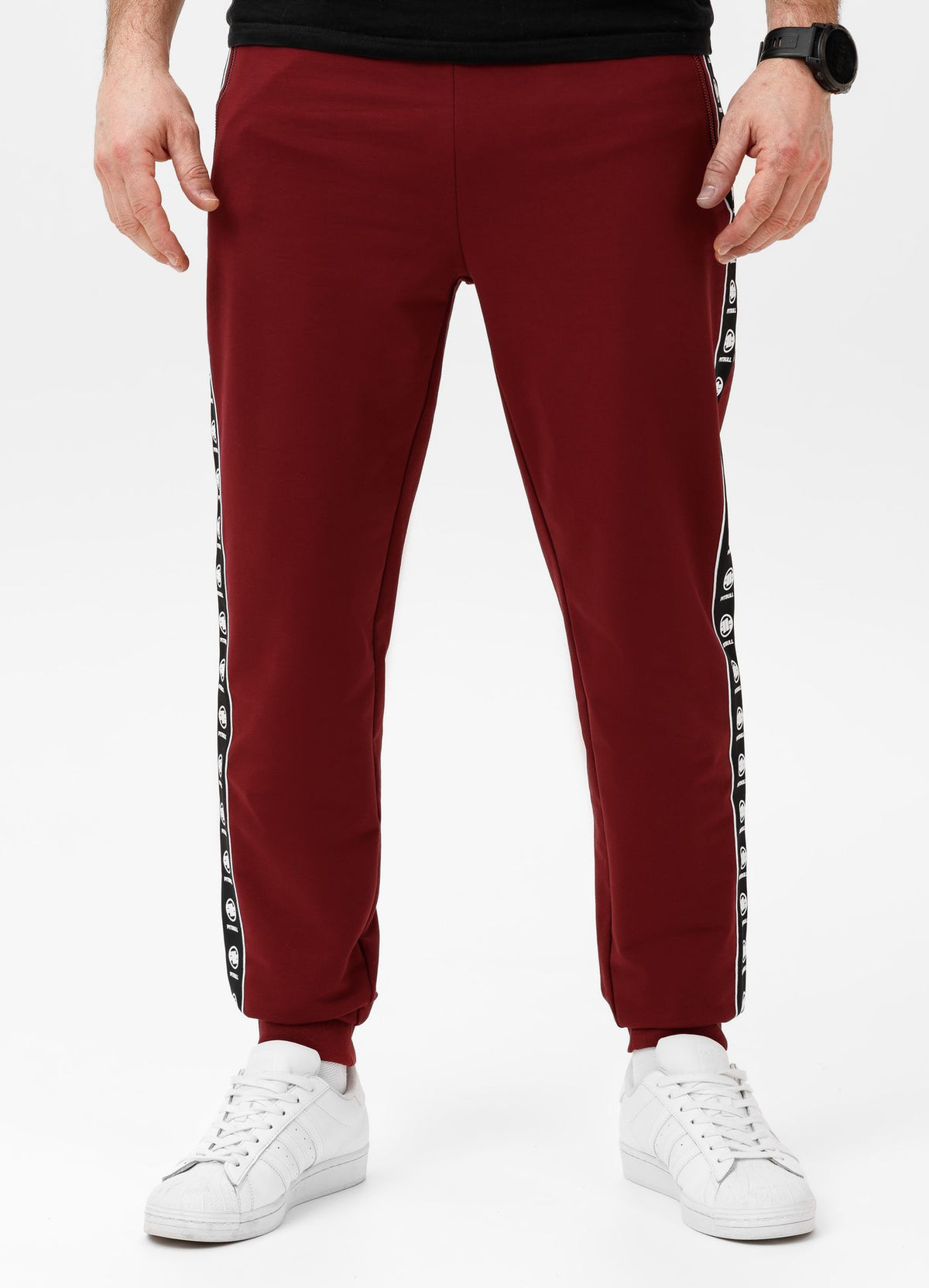 Men&#39;s Sweatpants TAPE NUGGET - Burgundy