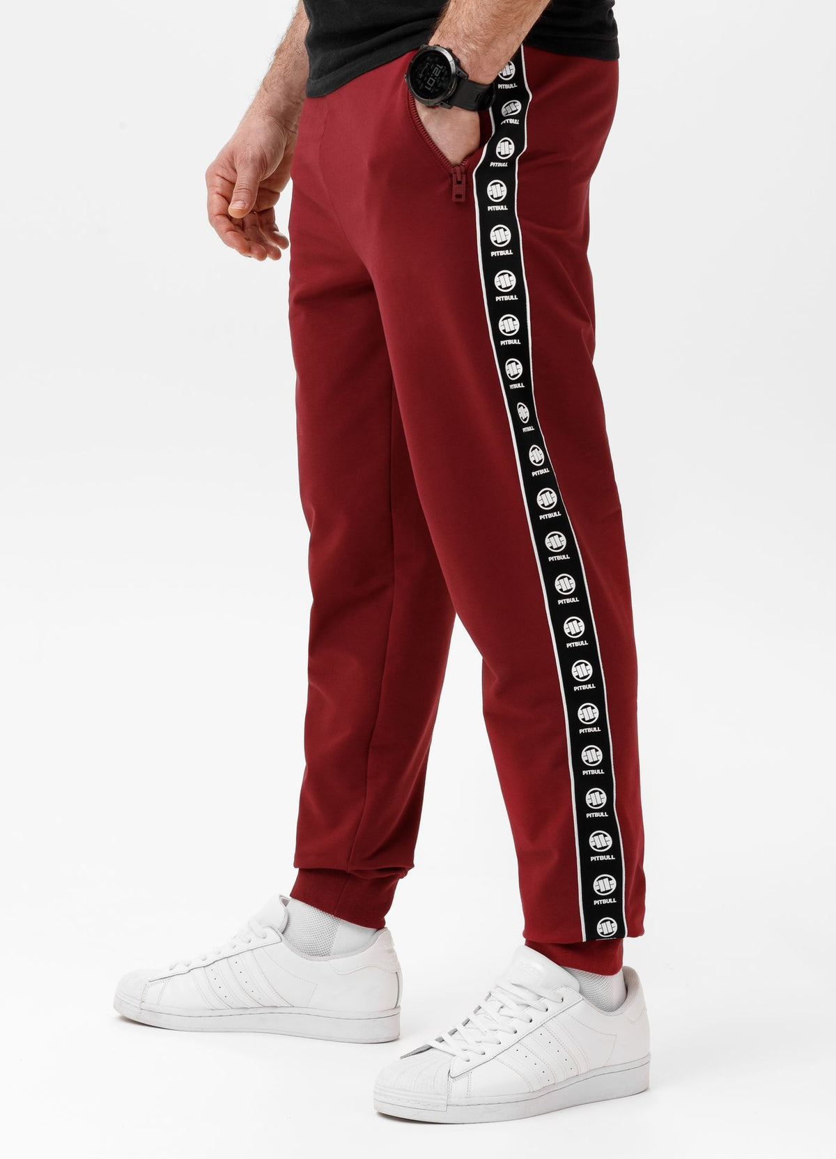 Men&#39;s Sweatpants TAPE NUGGET - Burgundy