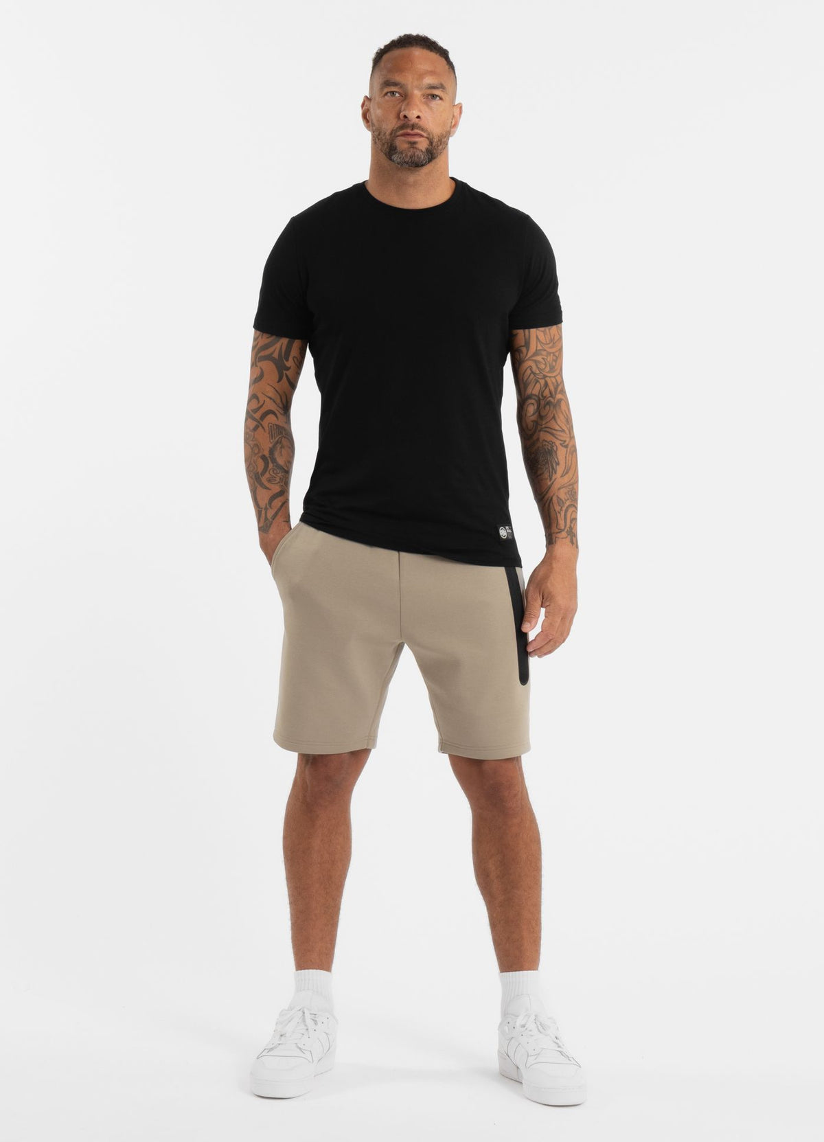 Men&#39;s Sweatshorts DOGWOOD POCKET - Dark Sand