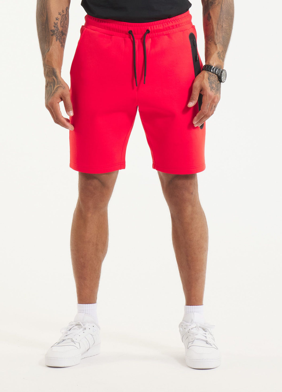 Men&#39;s Sweatshorts DOGWOOD POCKET - Fluo Red