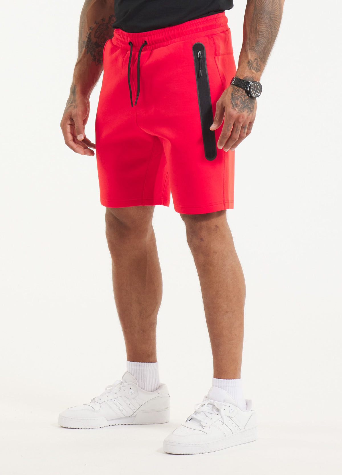 Men&#39;s Sweatshorts DOGWOOD POCKET - Fluo Red