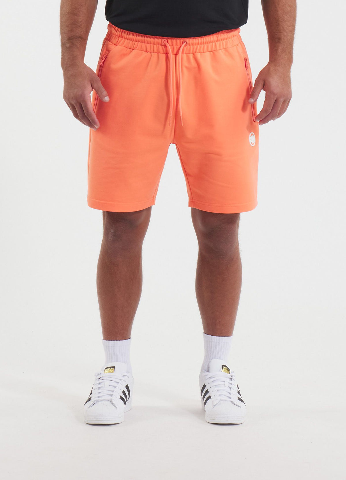 Men&#39;s sweat shorts NUGGET - Bright salmon