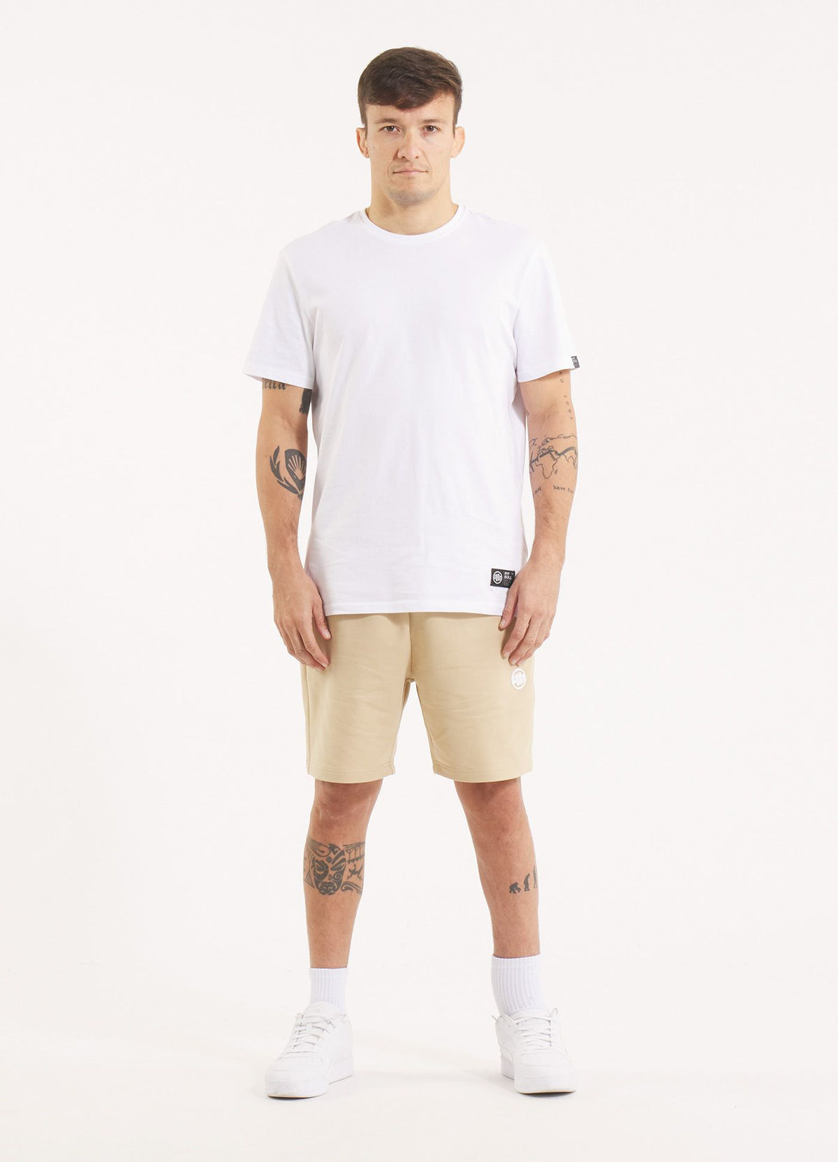 Men&#39;s sweat shorts NUGGET - Light sand