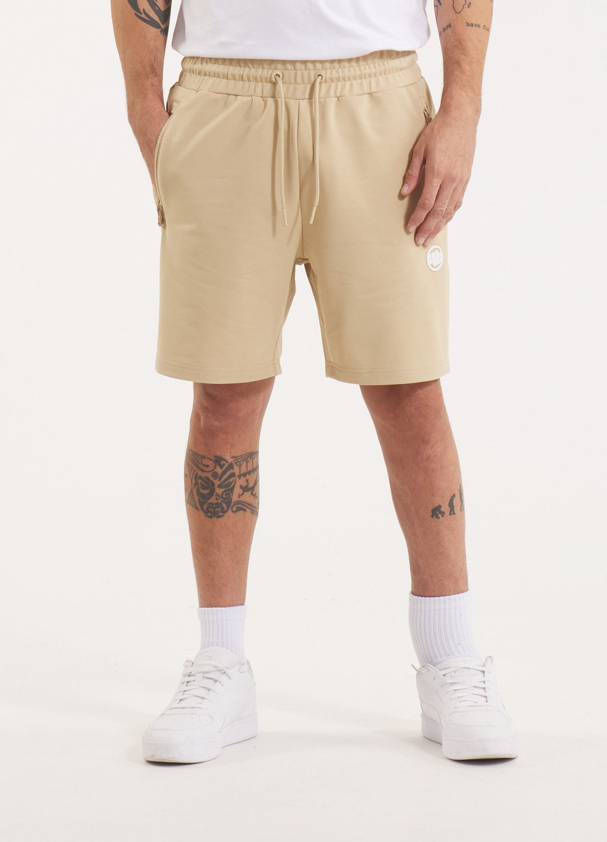Men&#39;s sweat shorts NUGGET - Light sand
