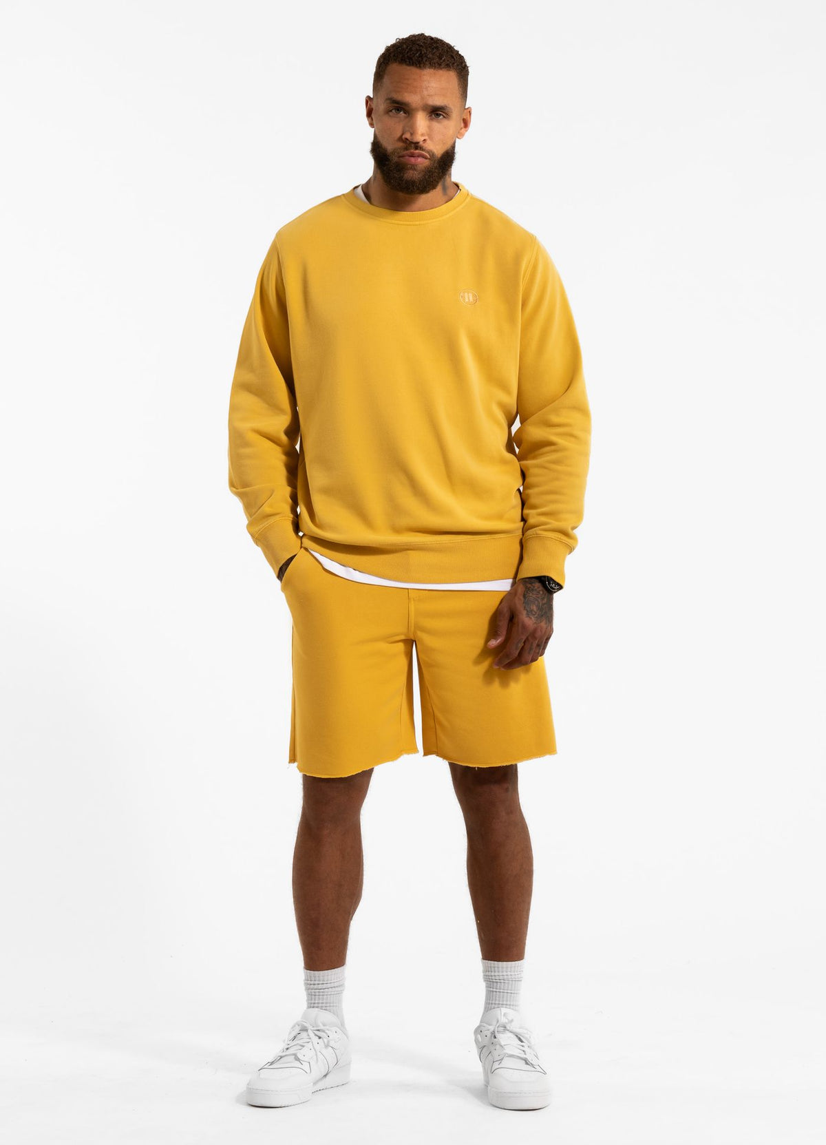Men&#39;s Sweat shorts Washed Lancaster II - Washed yellow
