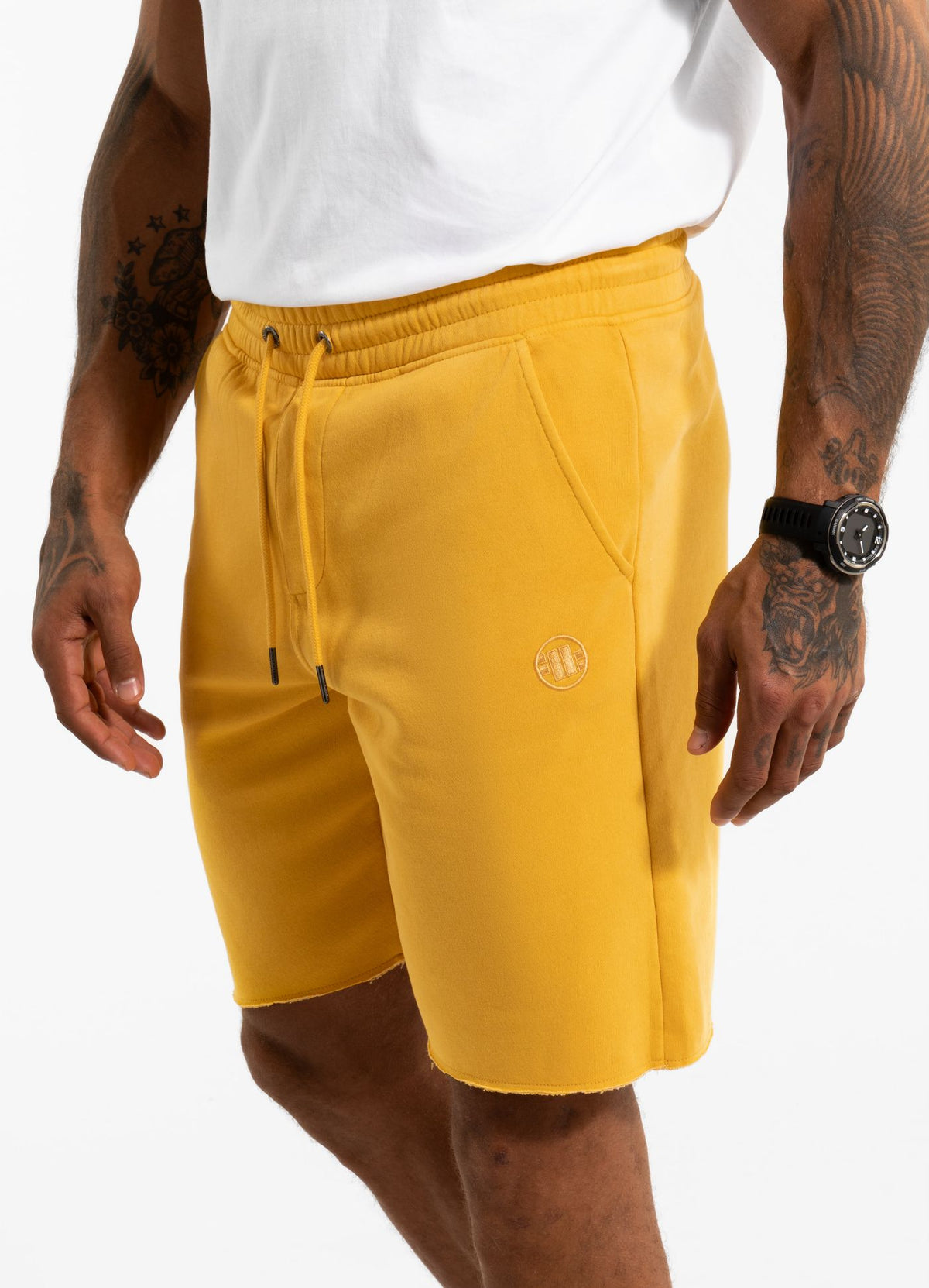 Men&#39;s Sweat shorts Washed Lancaster II - Washed yellow