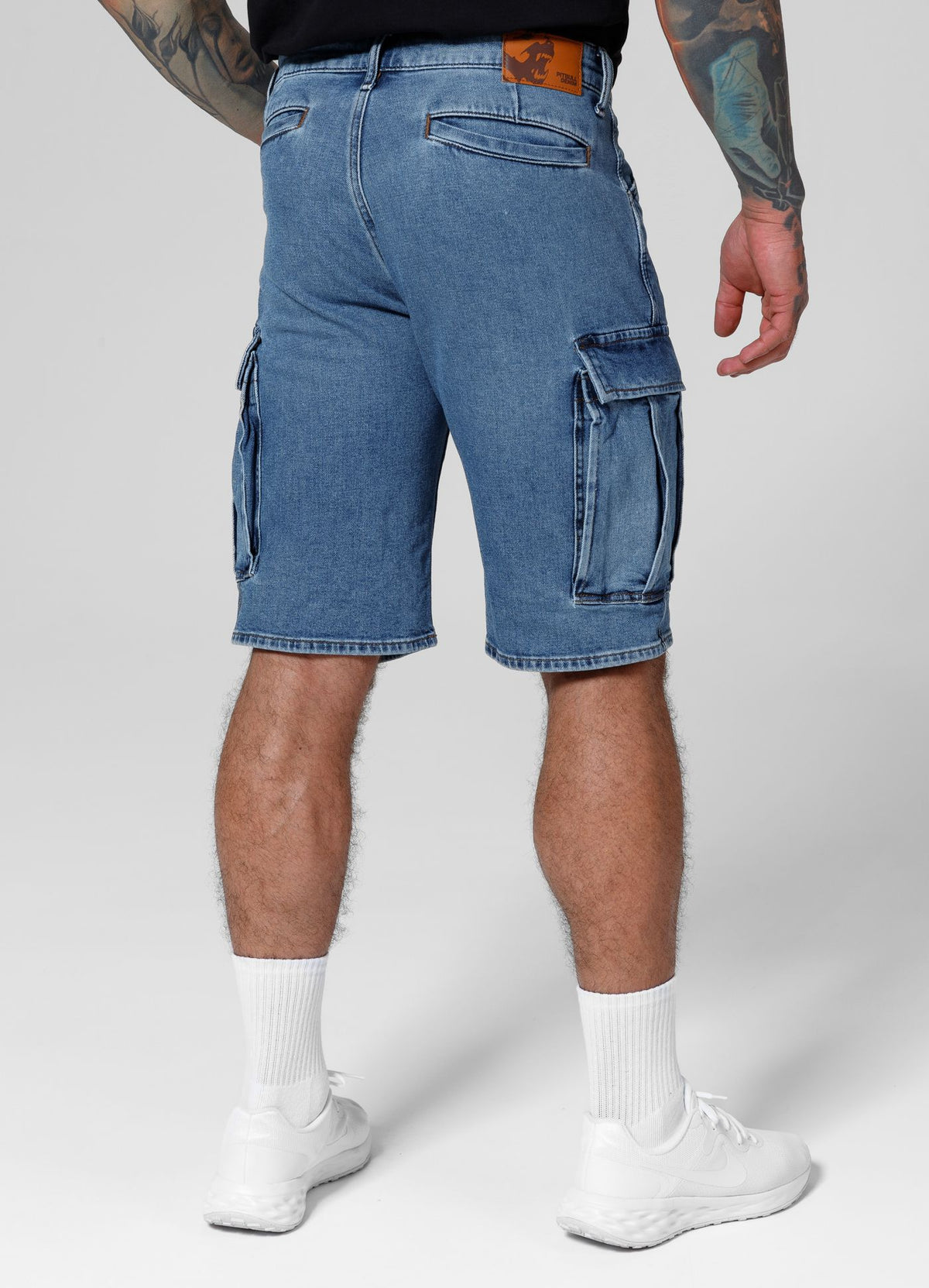 Denim cargo shorts Classic Wash Deerhorn