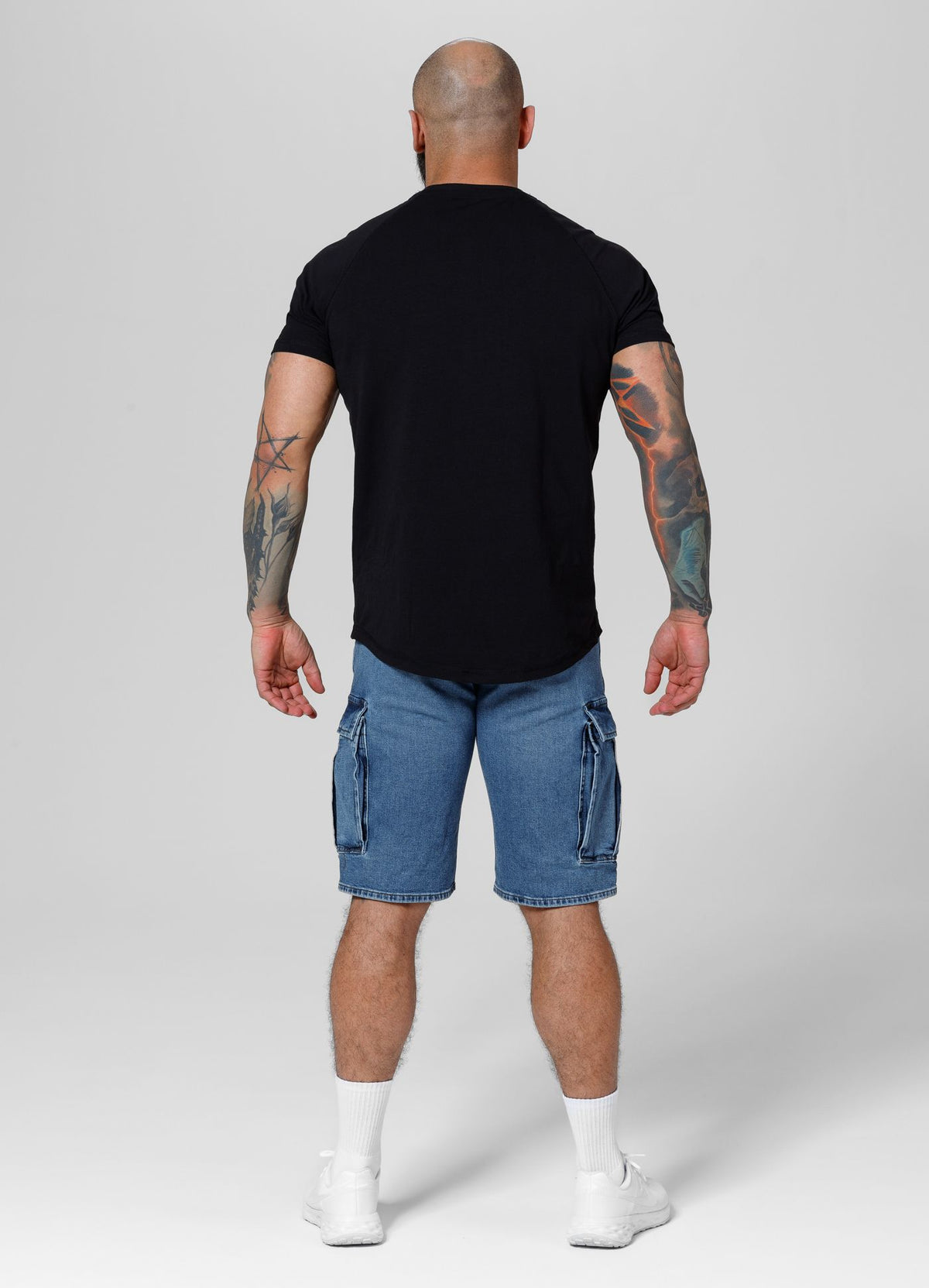 Denim cargo shorts Classic Wash Deerhorn